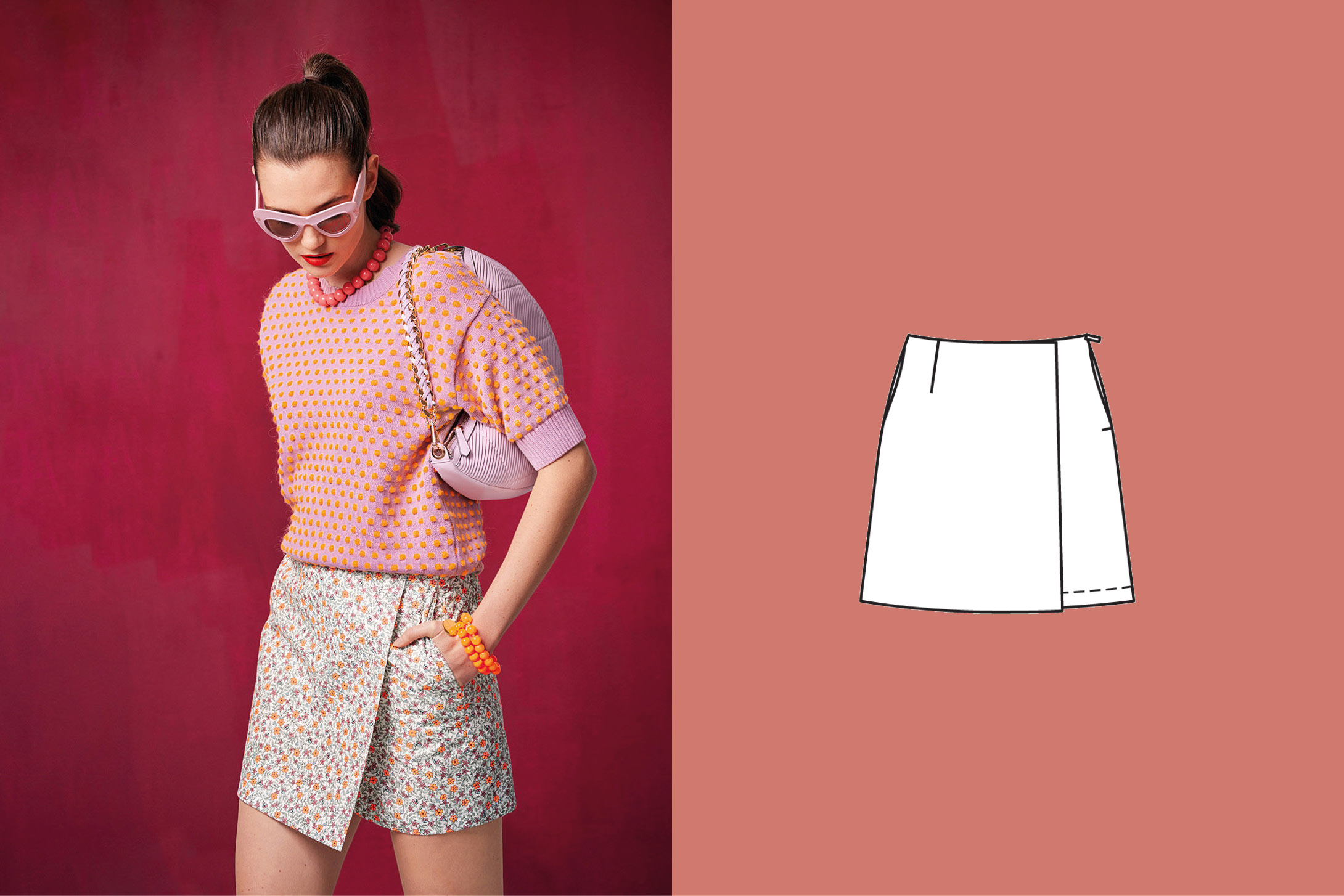 Cotton Culotte skirt 115 | Burda Style 04/25 Cotton Culotte skirt 115 | Burda Style 04/25