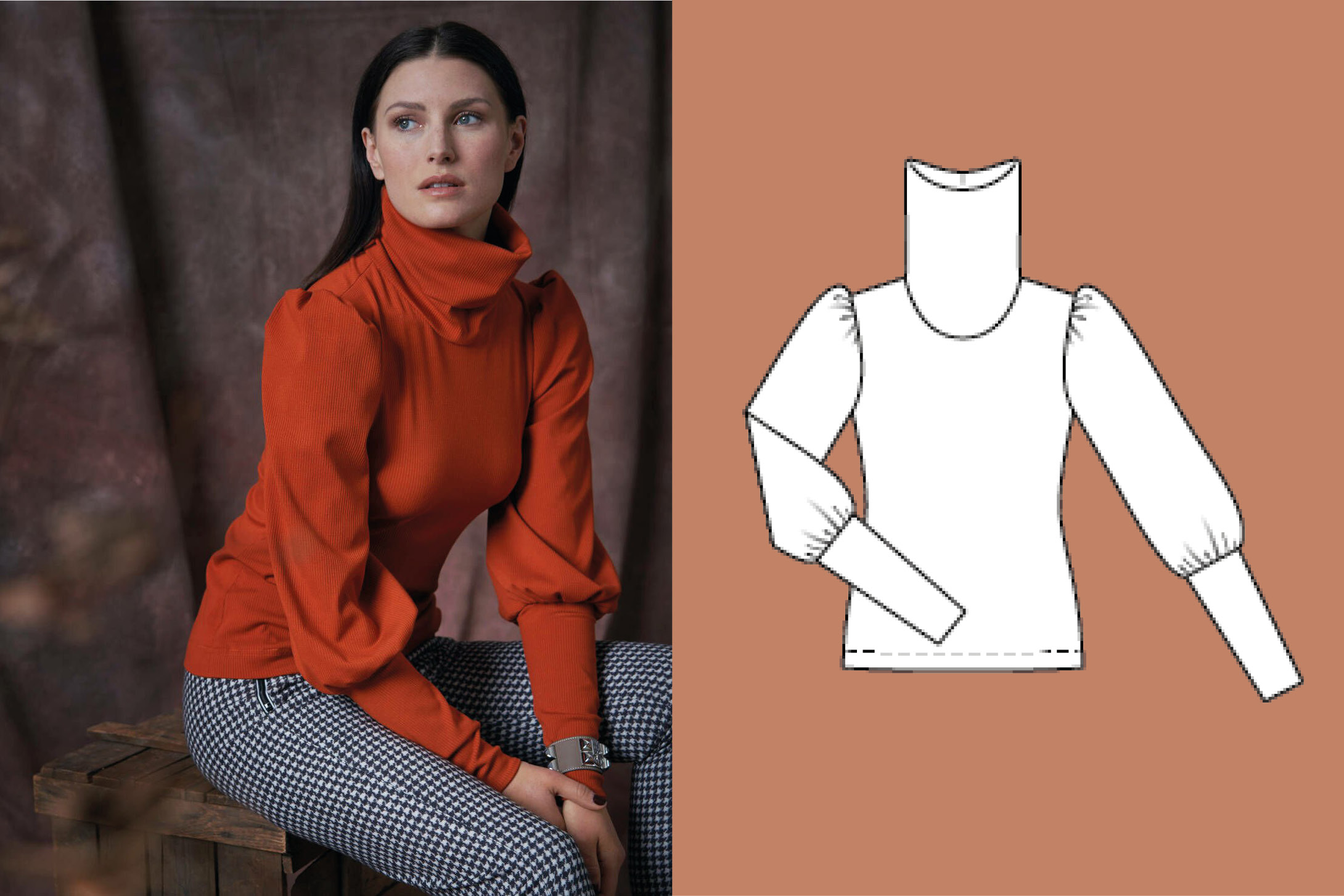 Viscose Top 112 | Burda Style 10/21 Viscose Top 112 | Burda Style 10/21